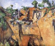 Paul Cezanne landscape rocks Spain oil painting artist